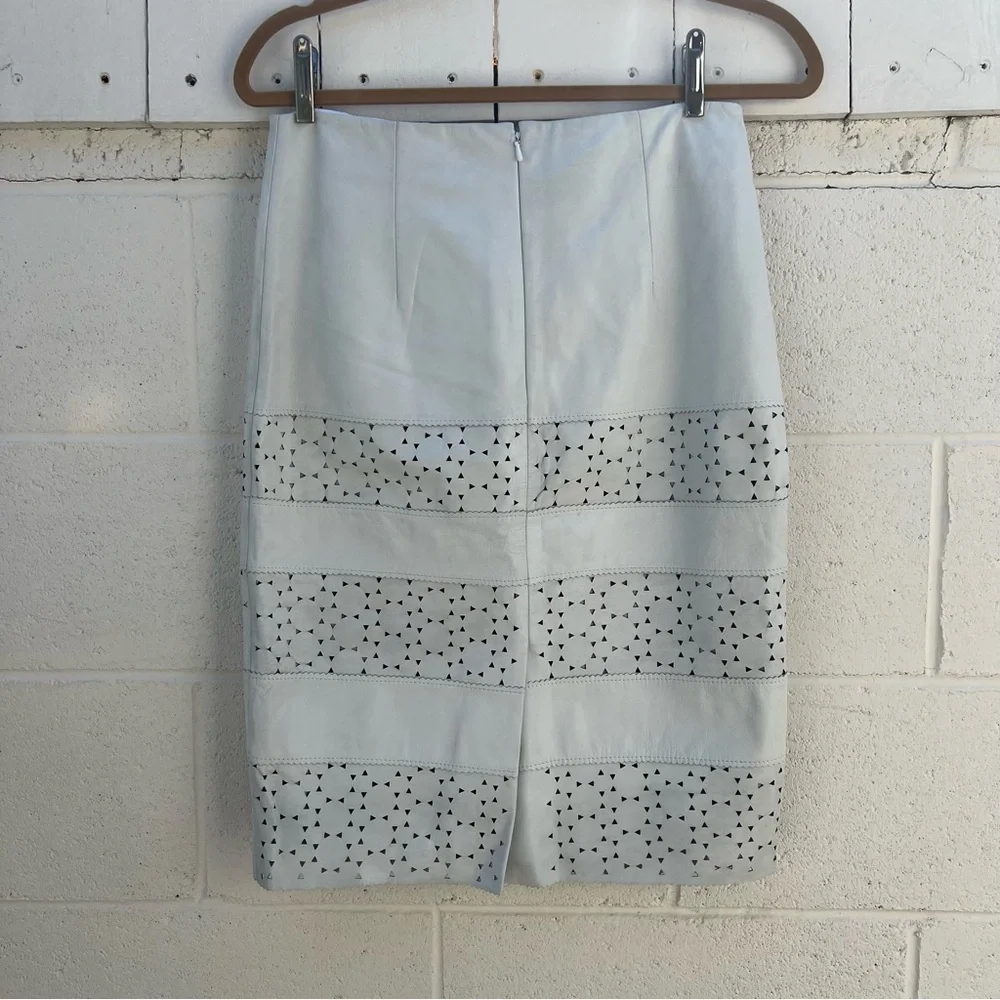 Banana Republic bone white Pencil Skirt with Cutout Design